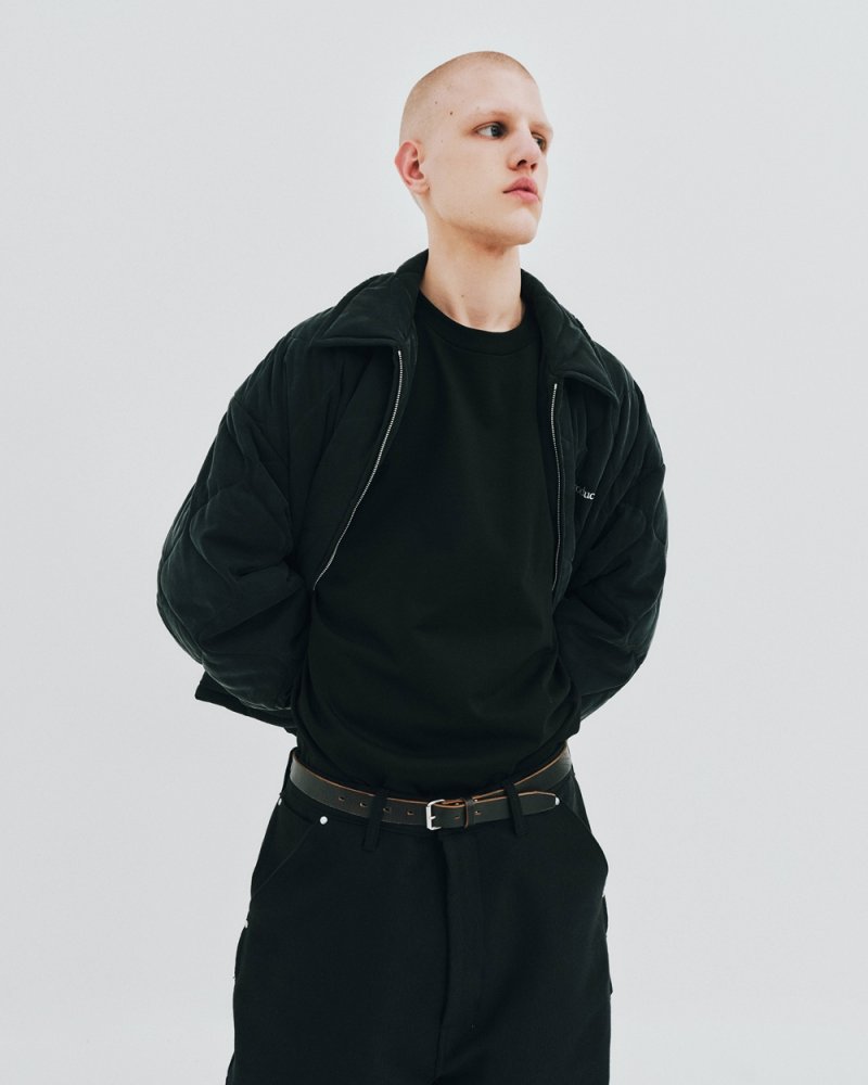 画像3: COOTIE PRODUCTIONS/Tea-Core Leather Narrow Belt（Black）［レザーナローベルト-26秋冬］