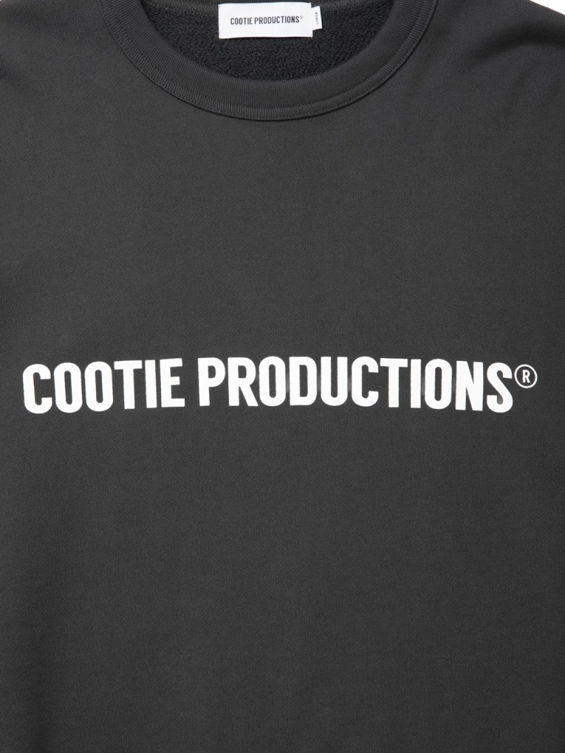 画像2: COOTIE PRODUCTIONS/Plain Sweat Crew - LOGO（Gray）［プレーンスウェットクルー-26秋冬］