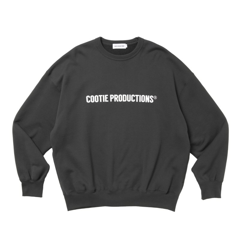 画像1: COOTIE PRODUCTIONS/Plain Sweat Crew - LOGO（Gray）［プレーンスウェットクルー-26秋冬］
