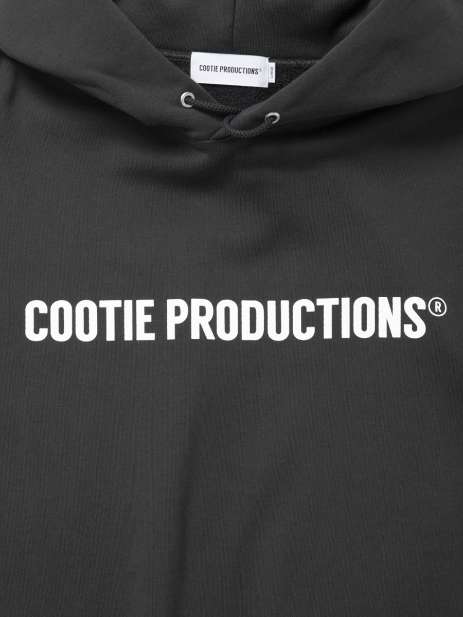 画像2: COOTIE PRODUCTIONS/Plain Sweat Hoodie - LOGO（Gray）［プレーンスウェットフーディー-26秋冬］ (2)