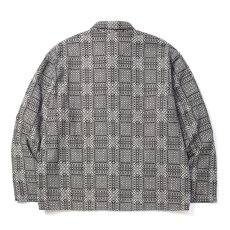 画像2: CALEE/JACQUARD COVERALL（BLACK）［ジャガードカバーオール-26秋冬］ (2)