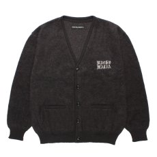画像1: WACKO MARIA/MOHAIR KNIT CARDIGAN（CHARCOAL）［モヘアカーディガン-26秋冬］ (1)