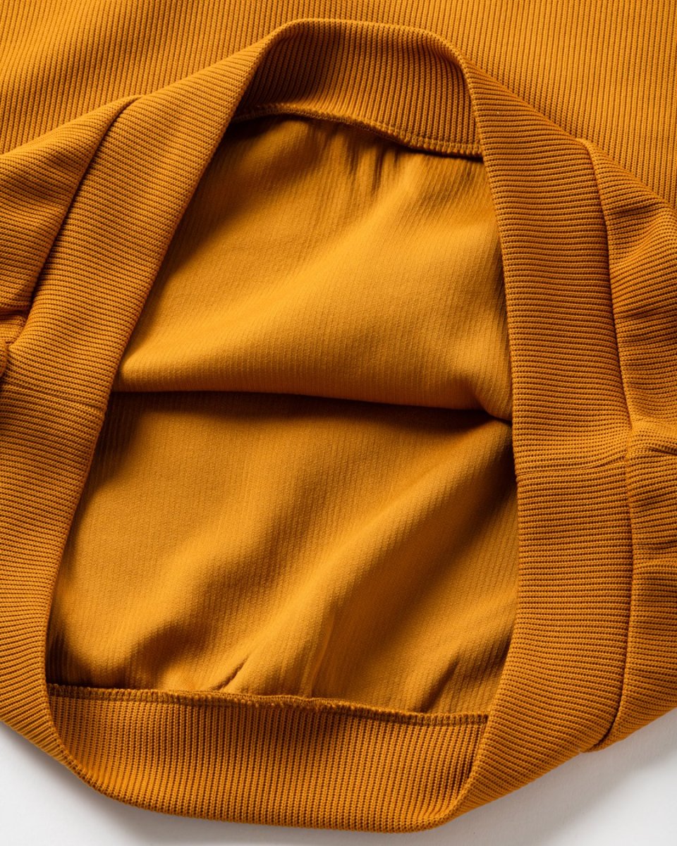 画像4: TIGHTBOOTH/WAFFLE CREW KNIT（Mustard）［ワッフルクルーニット-26秋冬］ (4)