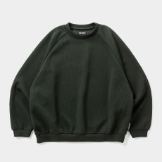 画像1: TIGHTBOOTH/WAFFLE CREW KNIT（Forest）［ワッフルクルーニット-26秋冬］ (1)