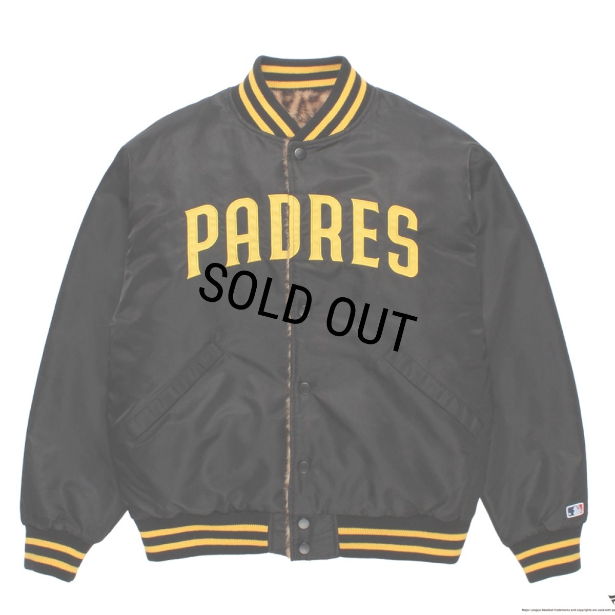 画像1: WACKO MARIA/MLB / REVERSIBLE VARSITY JACKET（BLACK/BEIGE）［リバーシブルヴァーシティJKT-26秋冬］ (1)