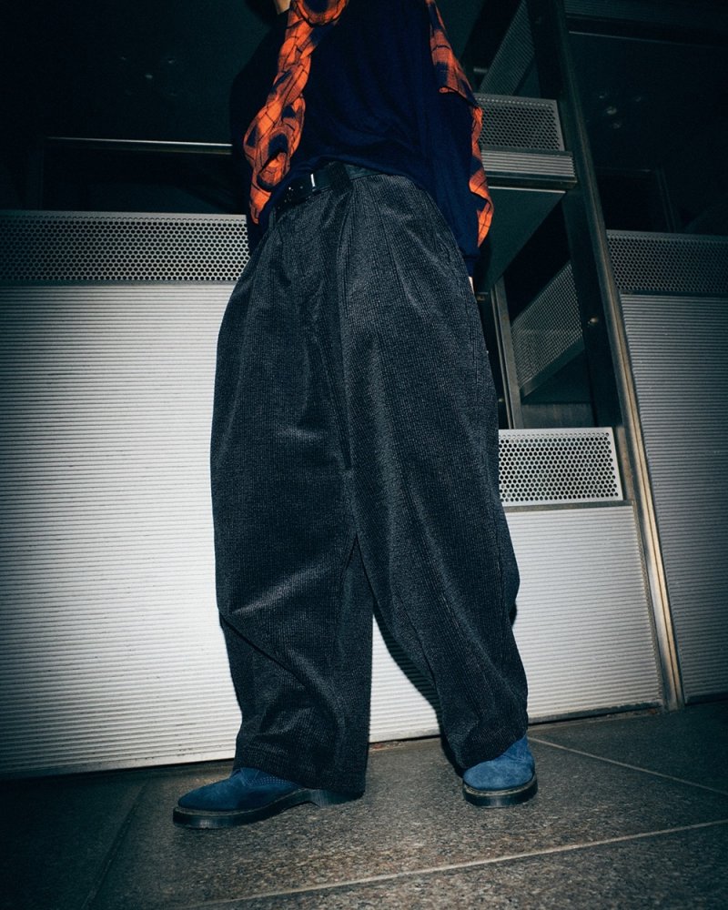 画像3: TIGHTBOOTH/CORD BAGGY SLACKS（Black）［コーデュロイバギースラックス-26秋冬］