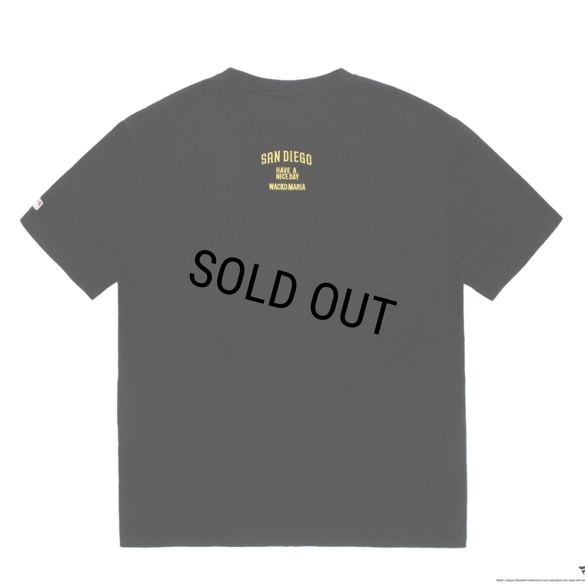 画像2: WACKO MARIA/MLB / CREW NECK T-SHIRT（BLACK）［プリント+刺繍T-26秋冬］ (2)