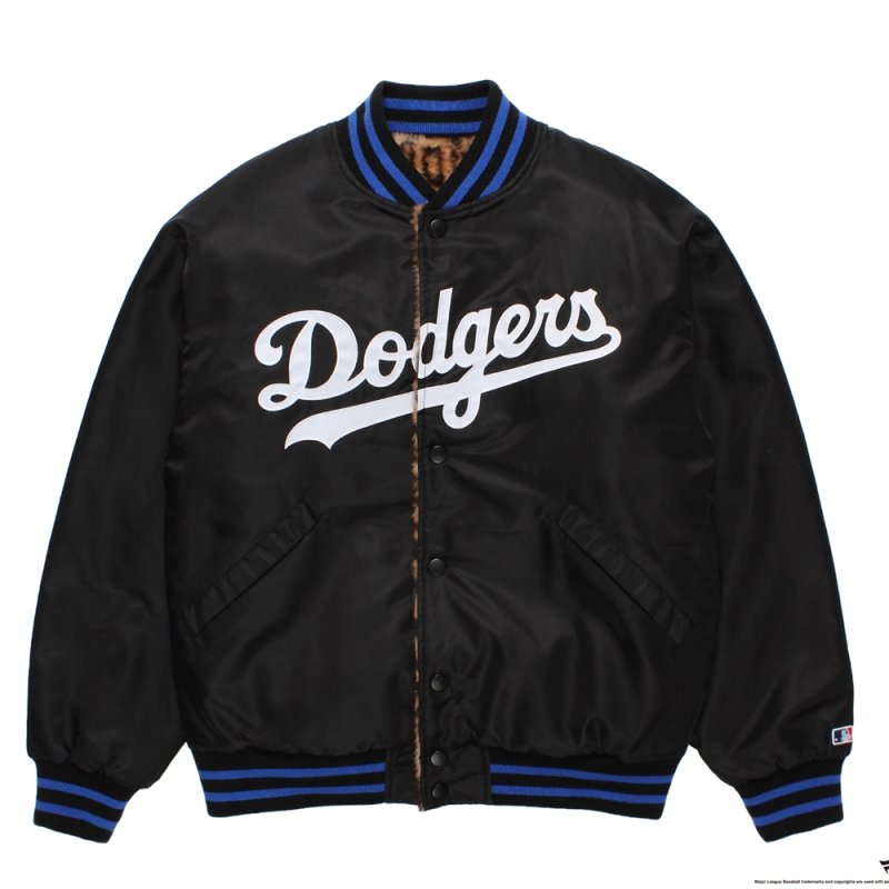 画像1: WACKO MARIA/MLB / REVERSIBLE VARSITY JACKET（BLACK/BEIGE）［リバーシブルヴァーシティJKT-26秋冬］