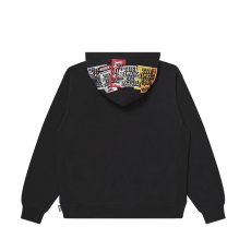 画像2: BlackEyePatch/ASSORTED LABELS EMBROIDERED HOODIE（BLACK） (2)