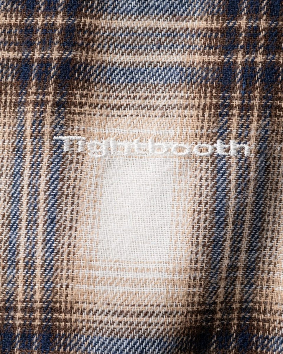 画像6: TIGHTBOOTH/PLAID FLANNEL L/S SHIRT（White/Navy）［チェックフランネルシャツ-26秋冬］ (6)