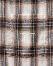 画像5: TIGHTBOOTH/PLAID FLANNEL L/S SHIRT（White/Navy）［チェックフランネルシャツ-26秋冬］ (5)