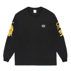 画像1: WACKO MARIA/TIM LEHI / WASHED HEAVY WEIGHT LONG SLEEVE T-SHIRT（BLACK）［刺繍+プリント長袖T-26秋冬］ (1)