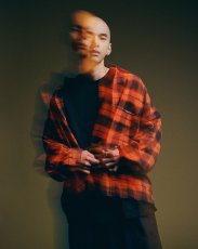 画像9: TIGHTBOOTH/PLAID FLANNEL L/S SHIRT（Navy/Orange）［チェックフランネルシャツ-26秋冬］ (9)