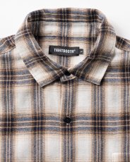 画像3: TIGHTBOOTH/PLAID FLANNEL L/S SHIRT（White/Navy）［チェックフランネルシャツ-26秋冬］ (3)