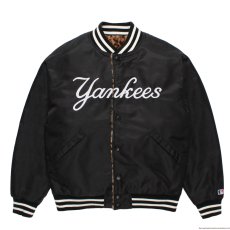 画像1: WACKO MARIA/MLB / REVERSIBLE VARSITY JACKET（BLACK/BEIGE）［リバーシブルヴァーシティJKT-26秋冬］ (1)