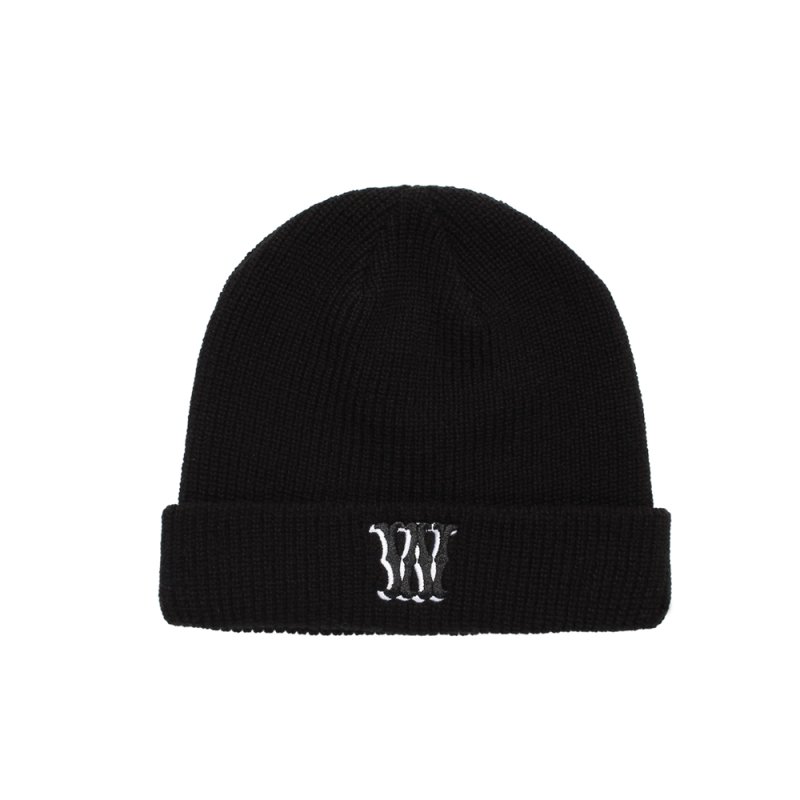 画像1: WACKO MARIA/WATCH CAP（BLACK）［ワッチキャップ-26秋冬］