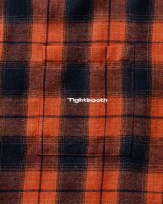 画像3: TIGHTBOOTH/PLAID FLANNEL L/S SHIRT（Navy/Orange）［チェックフランネルシャツ-26秋冬］ (3)