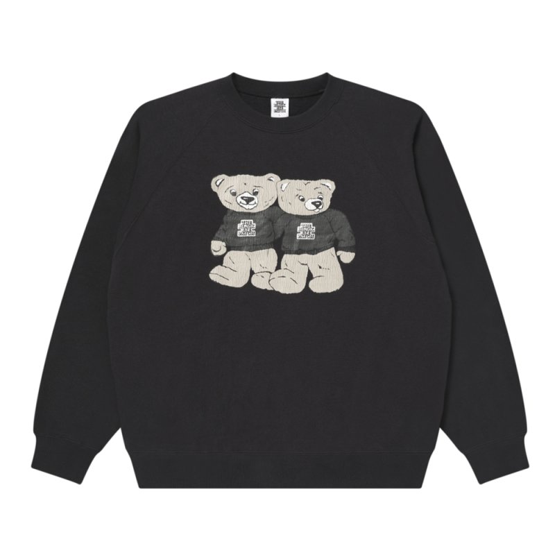 画像1: BlackEyePatch/OG BEARS RAGLAN CREW SWEAT（BLACK）