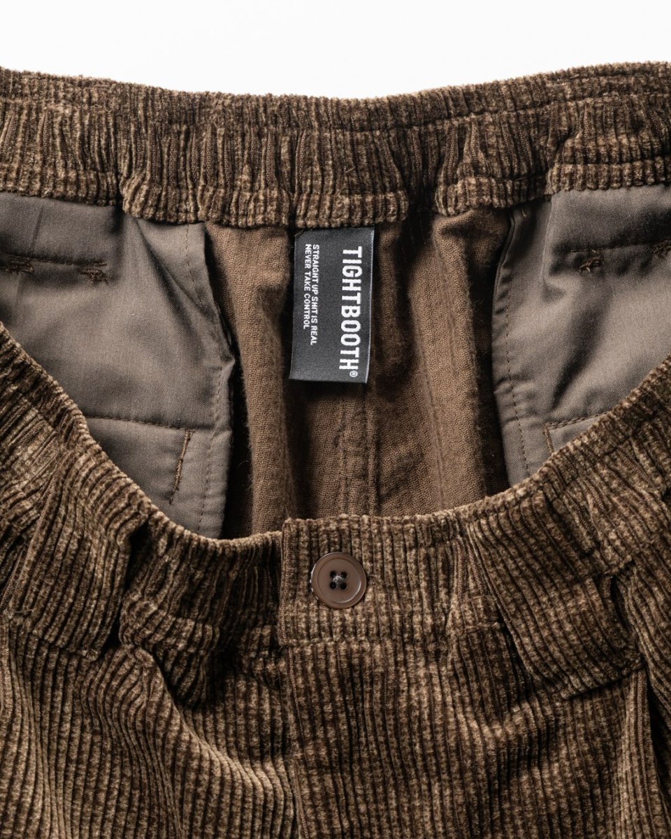 画像4: TIGHTBOOTH/CORD BAGGY SLACKS（Khaki）［コーデュロイバギースラックス-26秋冬］ (4)