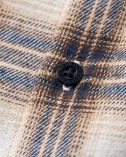 画像4: TIGHTBOOTH/PLAID FLANNEL L/S SHIRT（White/Navy）［チェックフランネルシャツ-26秋冬］ (4)