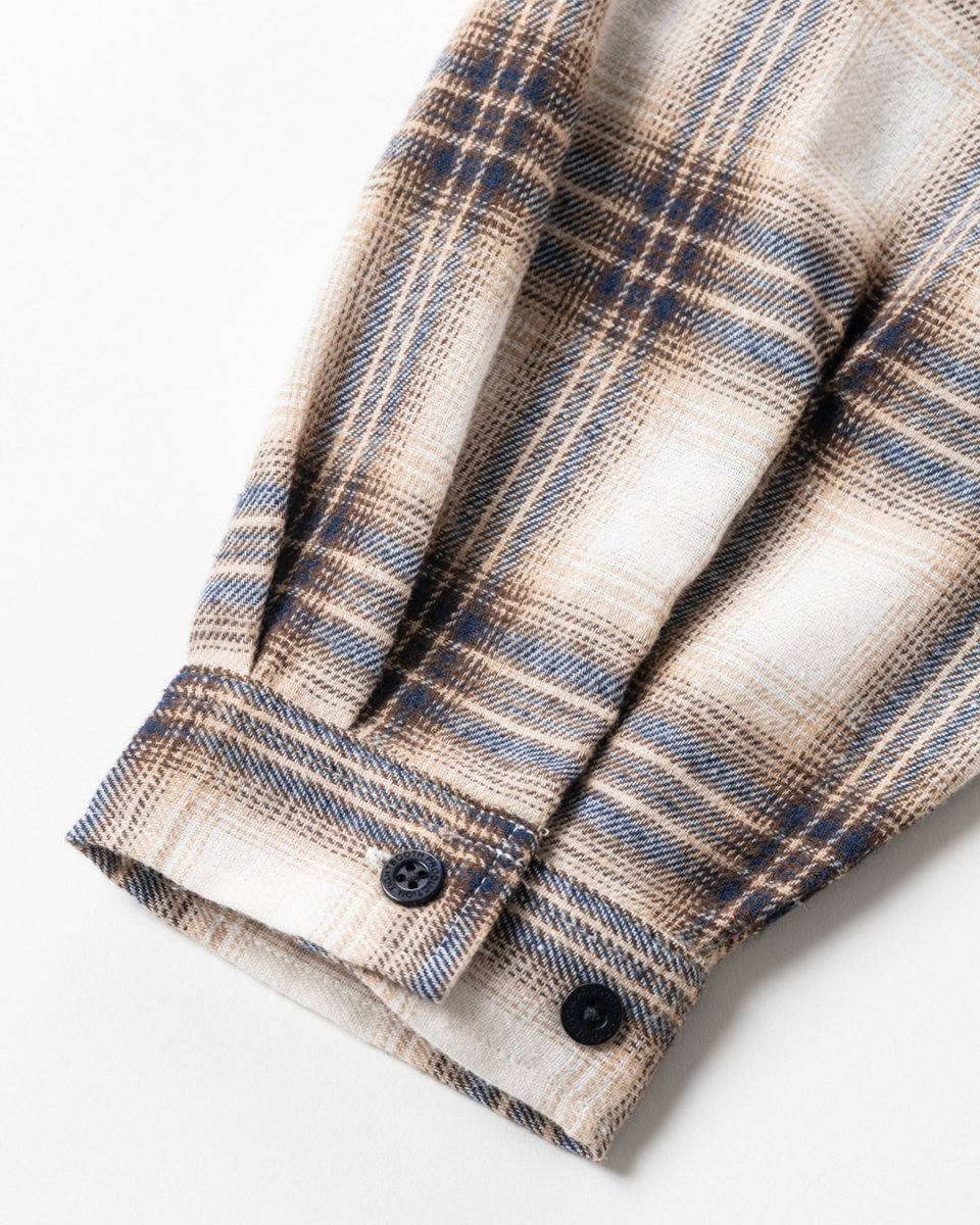 画像8: TIGHTBOOTH/PLAID FLANNEL L/S SHIRT（White/Navy）［チェックフランネルシャツ-26秋冬］ (8)
