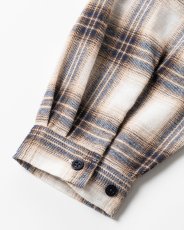 画像8: TIGHTBOOTH/PLAID FLANNEL L/S SHIRT（White/Navy）［チェックフランネルシャツ-26秋冬］ (8)