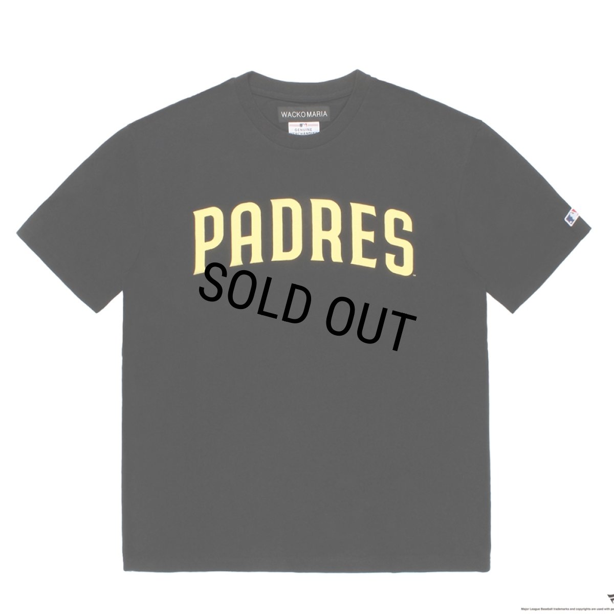 画像1: WACKO MARIA/MLB / CREW NECK T-SHIRT（BLACK）［プリント+刺繍T-26秋冬］ (1)