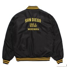 画像2: WACKO MARIA/MLB / REVERSIBLE VARSITY JACKET（BLACK/BEIGE）［リバーシブルヴァーシティJKT-26秋冬］ (2)