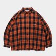 TIGHTBOOTH/PLAID FLANNEL L/S SHIRT（Navy/Orange）［チェック