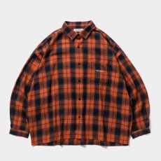 画像1: TIGHTBOOTH/PLAID FLANNEL L/S SHIRT（Navy/Orange）［チェックフランネルシャツ-26秋冬］ (1)