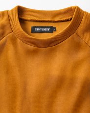 画像2: TIGHTBOOTH/WAFFLE CREW KNIT（Mustard）［ワッフルクルーニット-26秋冬］ (2)