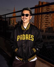 画像6: WACKO MARIA/MLB / REVERSIBLE VARSITY JACKET（BLACK/BEIGE）［リバーシブルヴァーシティJKT-26秋冬］ (6)