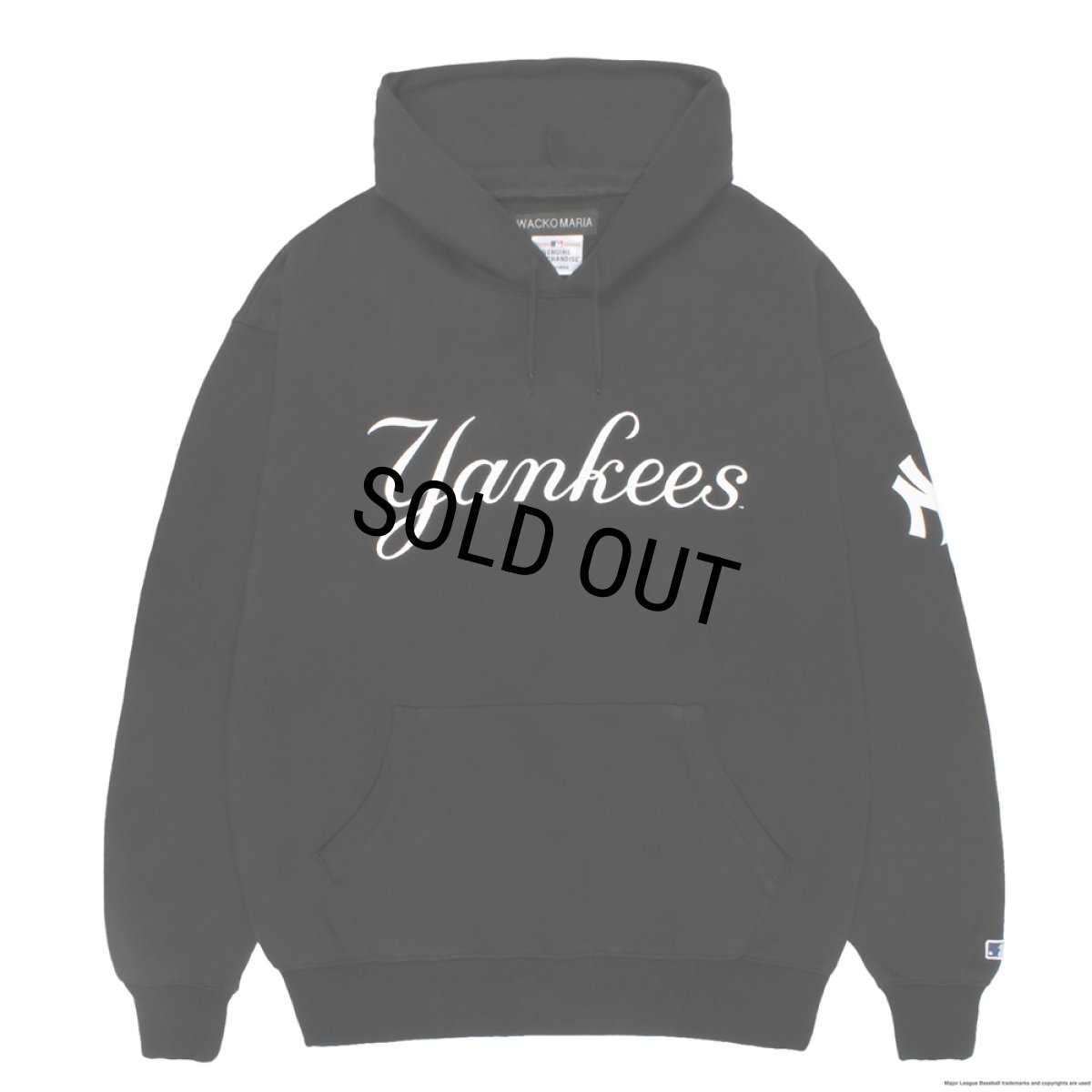 画像1: WACKO MARIA/MLB / HOODED SWEAT SHIRT（BLACK）［プルオーバーパーカー-26秋冬］ (1)