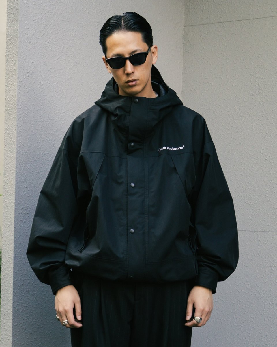 画像7: COOTIE PRODUCTIONS/2 Layer N/C Twill Hooded Jacket（Black）［N/CツイルフーデッドJKT-26秋冬］ (7)