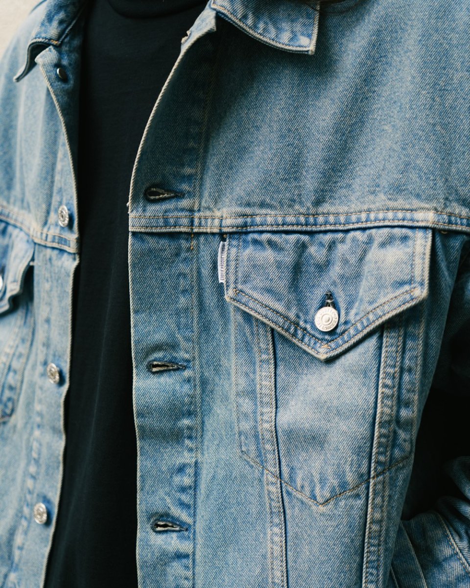 画像5: COOTIE PRODUCTIONS/12.5oz Denim Trucker Jacket（Indigo Fade OD）［デニムトラッカーJKT-26秋冬］ (5)