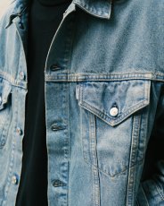 画像5: COOTIE PRODUCTIONS/12.5oz Denim Trucker Jacket（Indigo Fade OD）［デニムトラッカーJKT-26秋冬］ (5)