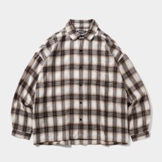 画像1: TIGHTBOOTH/PLAID FLANNEL L/S SHIRT（White/Navy）［チェックフランネルシャツ-26秋冬］ (1)