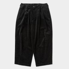 画像1: TIGHTBOOTH/CORD BAGGY SLACKS（Black）［コーデュロイバギースラックス-26秋冬］ (1)