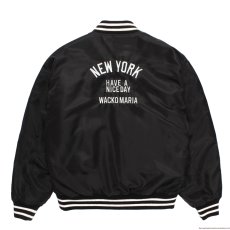 画像2: WACKO MARIA/MLB / REVERSIBLE VARSITY JACKET（BLACK/BEIGE）［リバーシブルヴァーシティJKT-26秋冬］ (2)