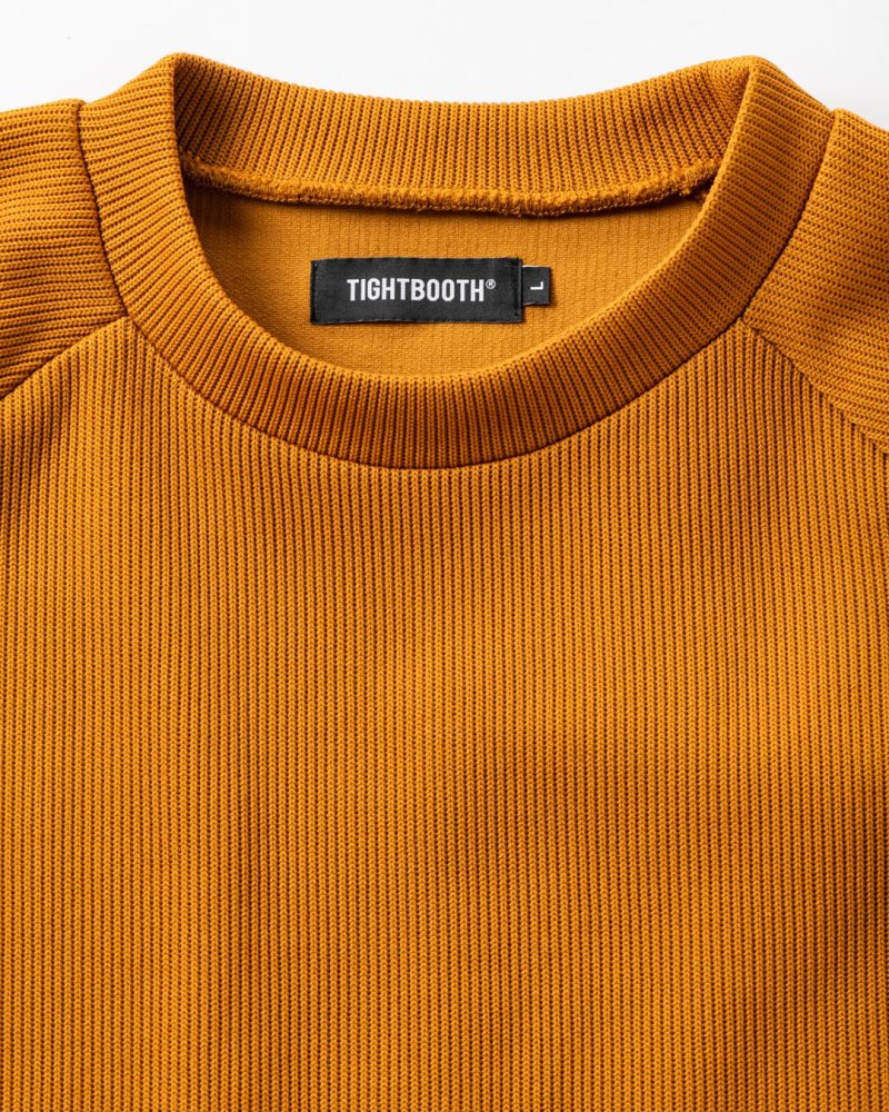 画像2: TIGHTBOOTH/WAFFLE CREW KNIT（Mustard）［ワッフルクルーニット-26秋冬］