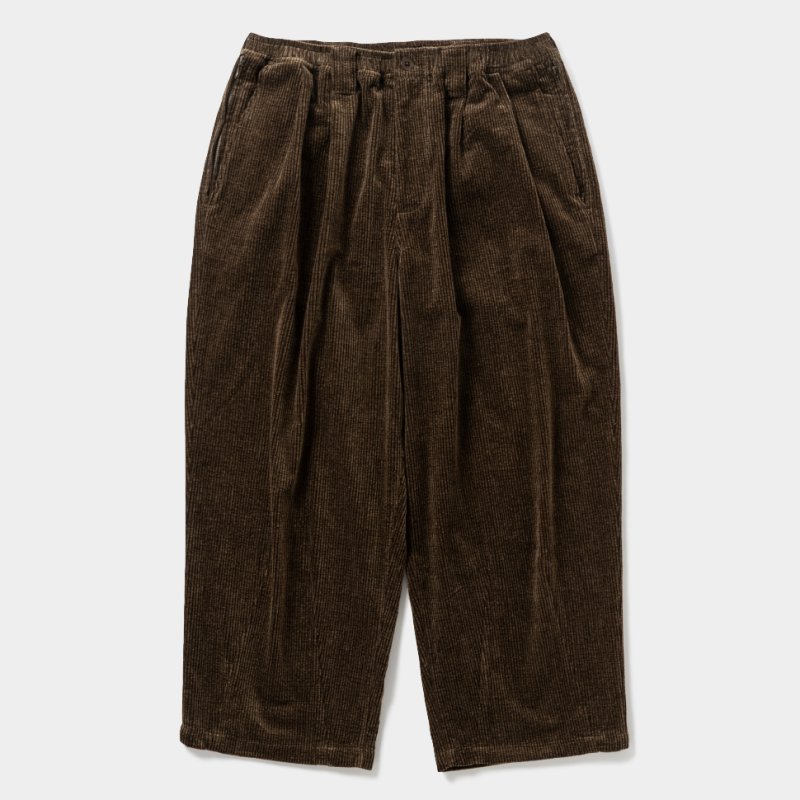 画像1: TIGHTBOOTH/CORD BAGGY SLACKS（Khaki）［コーデュロイバギースラックス-26秋冬］