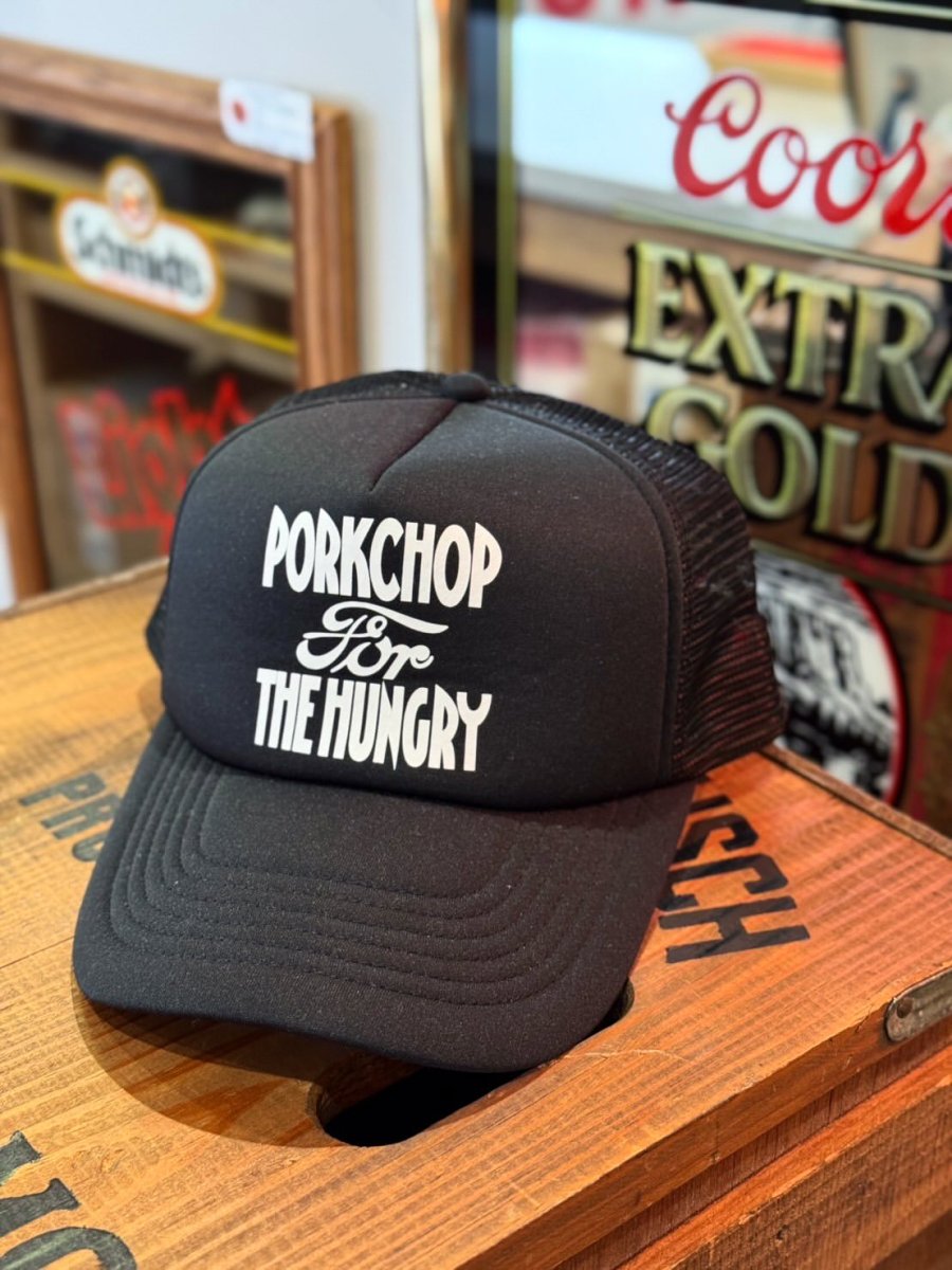 画像6: PORKCHOP/HUNGRY MESH CAP（BLACK）［ハングリーメッシュキャップ-26秋冬］ (6)