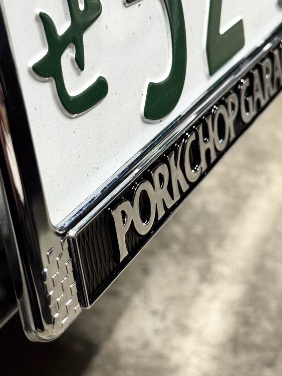 画像8: PORKCHOP/RAISED LICENSE FRAME（CHROME）［レイズドライセンスフレーム-26秋冬］ (8)