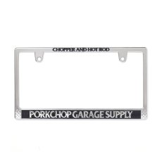 画像1: PORKCHOP/RAISED LICENSE FRAME（CHROME）［レイズドライセンスフレーム-26秋冬］ (1)