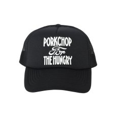 画像1: PORKCHOP/HUNGRY MESH CAP（BLACK）［ハングリーメッシュキャップ-26秋冬］ (1)