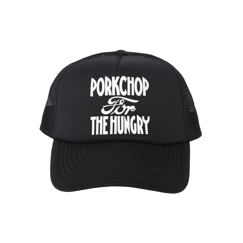 画像1: PORKCHOP/HUNGRY MESH CAP（BLACK）［ハングリーメッシュキャップ-26秋冬］