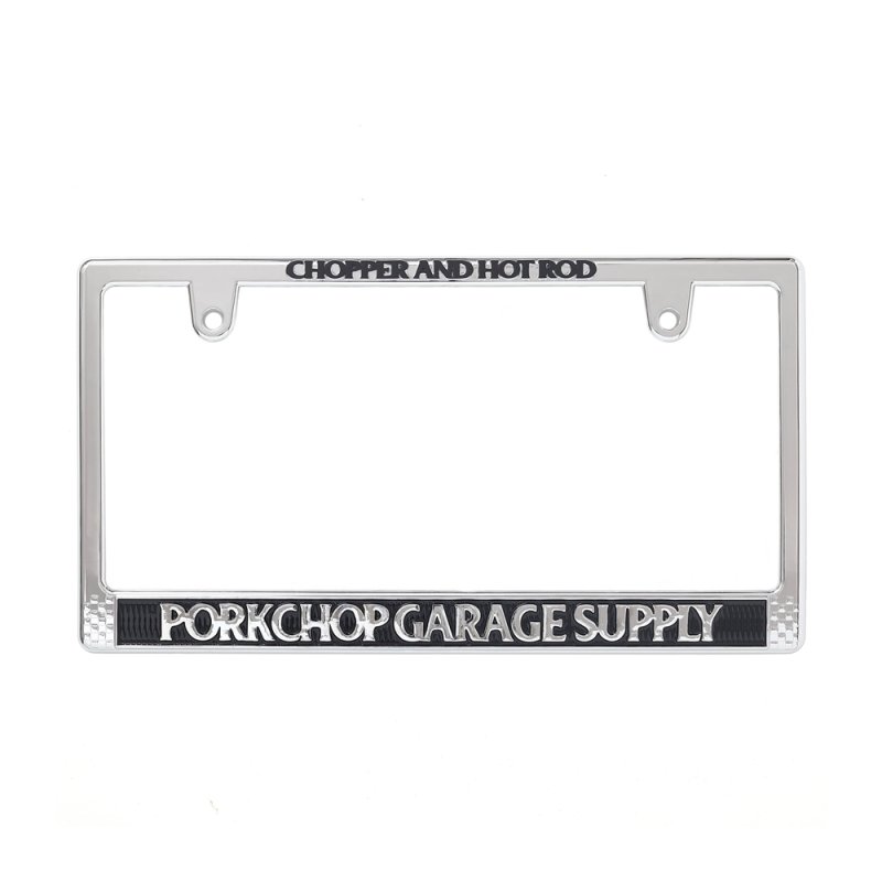 画像1: PORKCHOP/RAISED LICENSE FRAME（CHROME）［レイズドライセンスフレーム-26秋冬］
