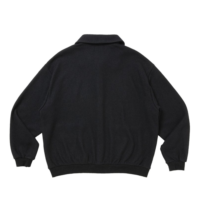 画像2: COOTIE PRODUCTIONS/W/N Boucle Polo Cardigan（Black）［ウールブークレポロカーディガン-26秋冬］