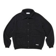 画像1: COOTIE PRODUCTIONS/W/N Boucle Polo Cardigan（Black）［ウールブークレポロカーディガン-26秋冬］ (1)