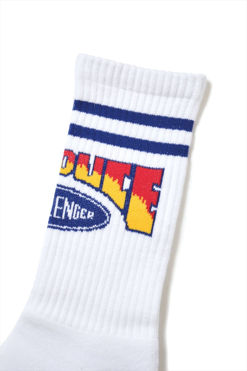画像2: CHALLENGER/PREDUCE SOCKS（WHITE）［プリデュースソックス-26秋冬］ (2)